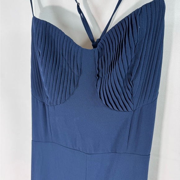 Lulus Elegant Navy Blue Evening Gown M - Picture 3 of 11